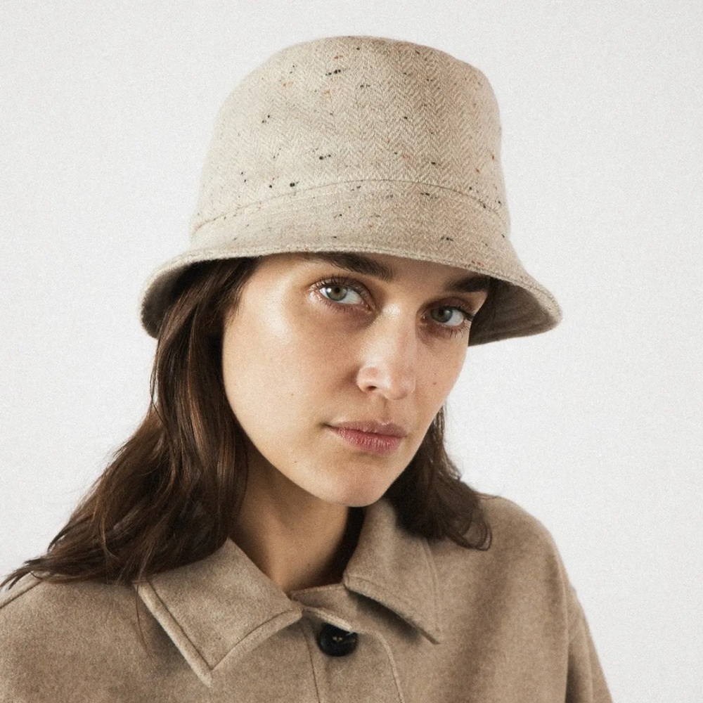 Janessa Leone Granger Hat in Beige NWT